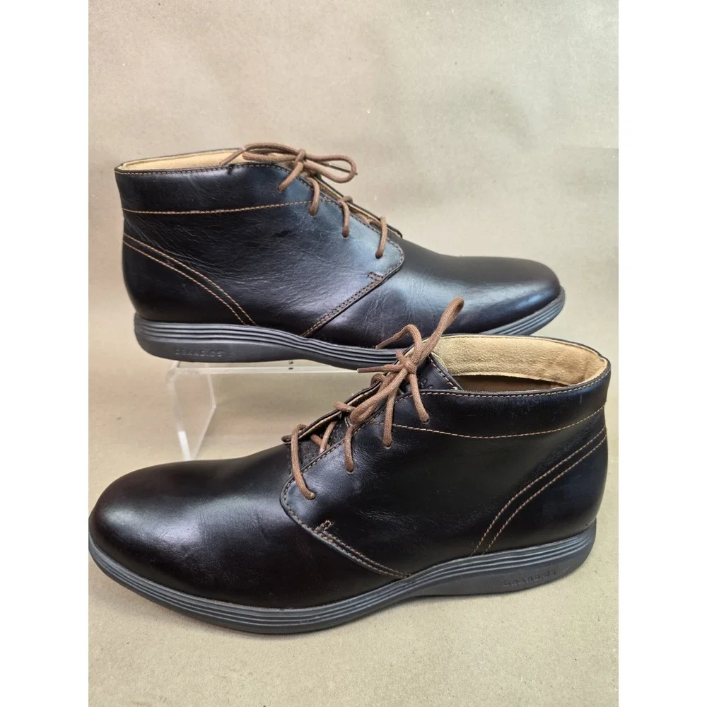 Cole Haan (Sz 10.5 M) Men's Original Grand Chukka Boots Brown Woodbury